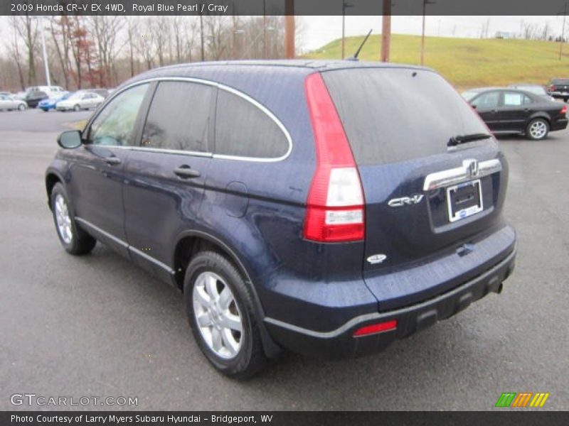 Royal Blue Pearl / Gray 2009 Honda CR-V EX 4WD