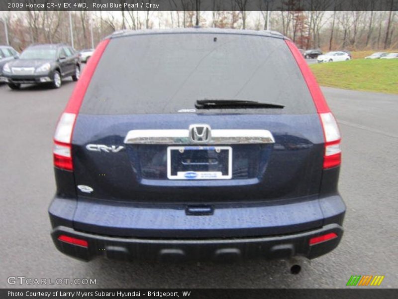 Royal Blue Pearl / Gray 2009 Honda CR-V EX 4WD