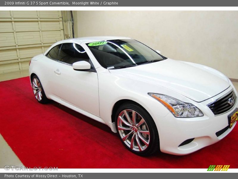 Moonlight White / Graphite 2009 Infiniti G 37 S Sport Convertible