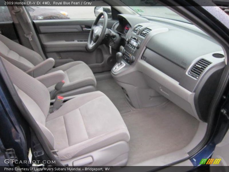 Royal Blue Pearl / Gray 2009 Honda CR-V EX 4WD