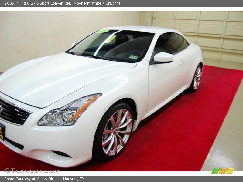 Moonlight White / Graphite 2009 Infiniti G 37 S Sport Convertible