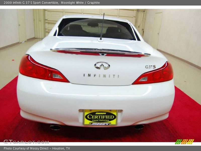 Moonlight White / Graphite 2009 Infiniti G 37 S Sport Convertible