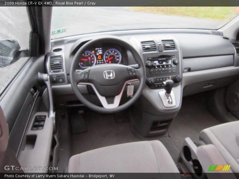 Royal Blue Pearl / Gray 2009 Honda CR-V EX 4WD
