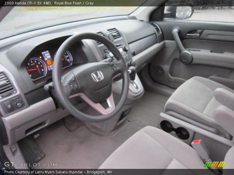 Royal Blue Pearl / Gray 2009 Honda CR-V EX 4WD