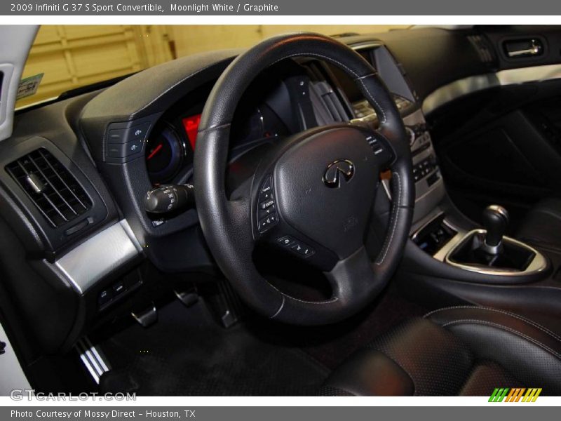 Moonlight White / Graphite 2009 Infiniti G 37 S Sport Convertible