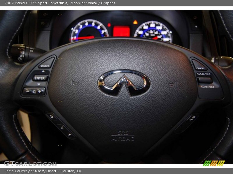 Moonlight White / Graphite 2009 Infiniti G 37 S Sport Convertible