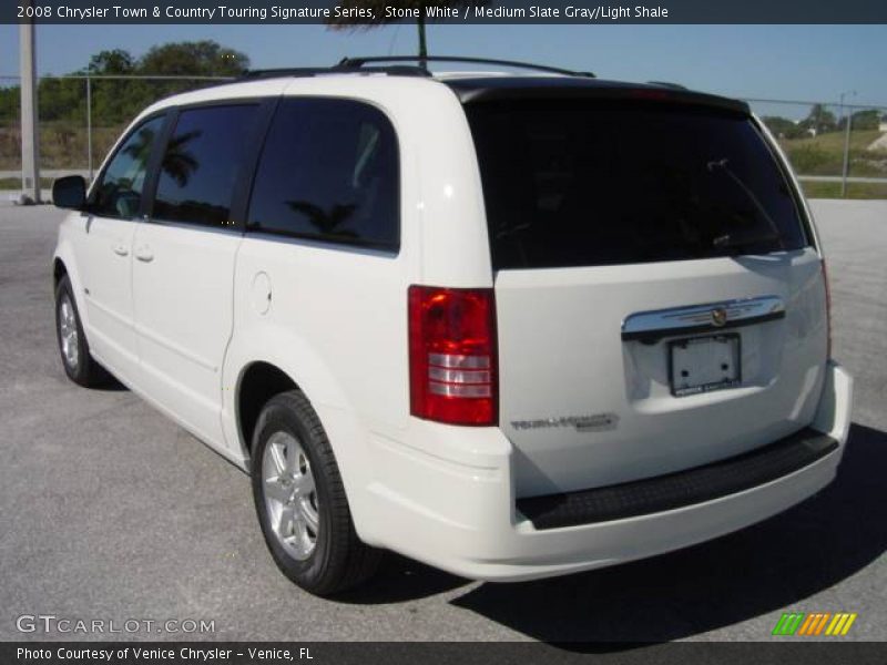 Stone White / Medium Slate Gray/Light Shale 2008 Chrysler Town & Country Touring Signature Series