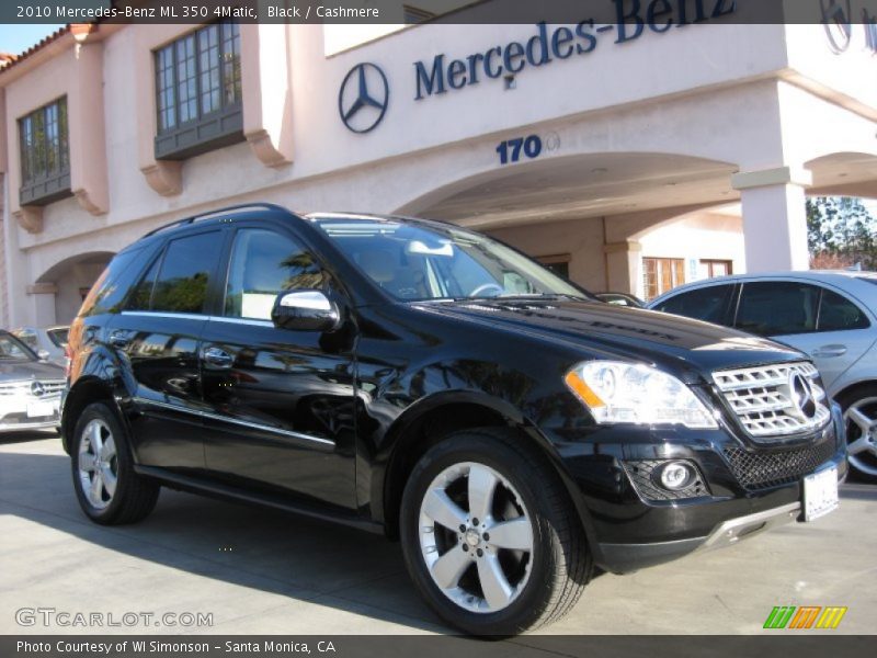 Black / Cashmere 2010 Mercedes-Benz ML 350 4Matic