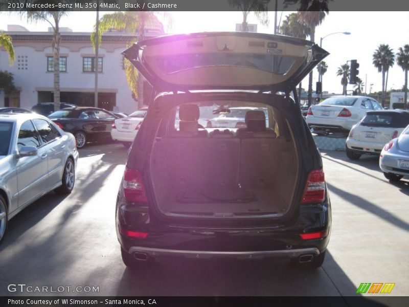 Black / Cashmere 2010 Mercedes-Benz ML 350 4Matic