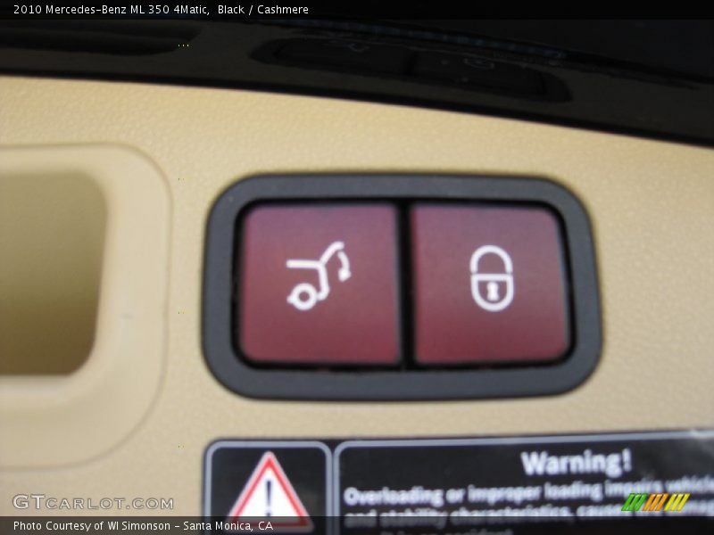 Black / Cashmere 2010 Mercedes-Benz ML 350 4Matic