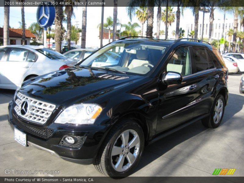 Black / Cashmere 2010 Mercedes-Benz ML 350 4Matic