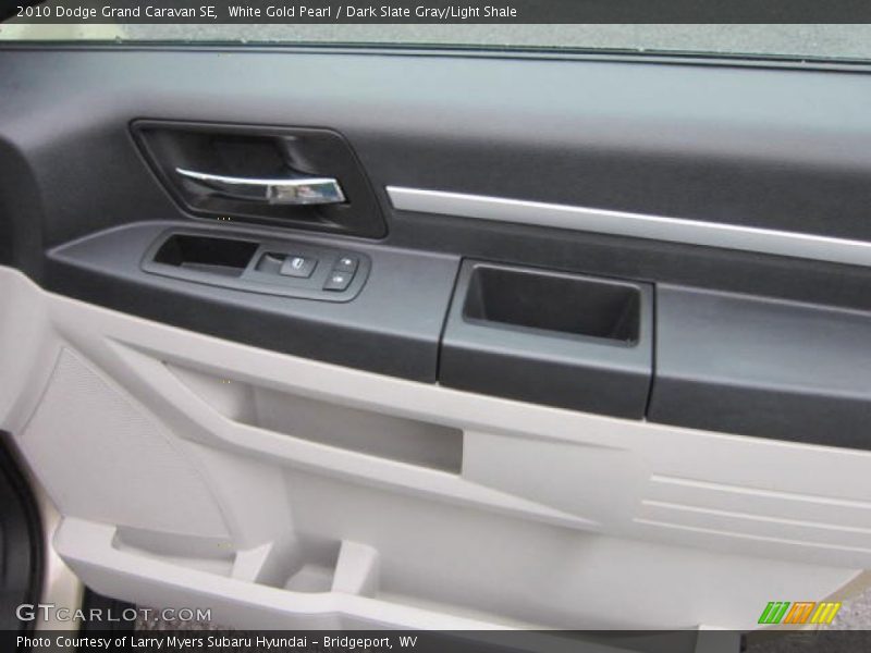 White Gold Pearl / Dark Slate Gray/Light Shale 2010 Dodge Grand Caravan SE