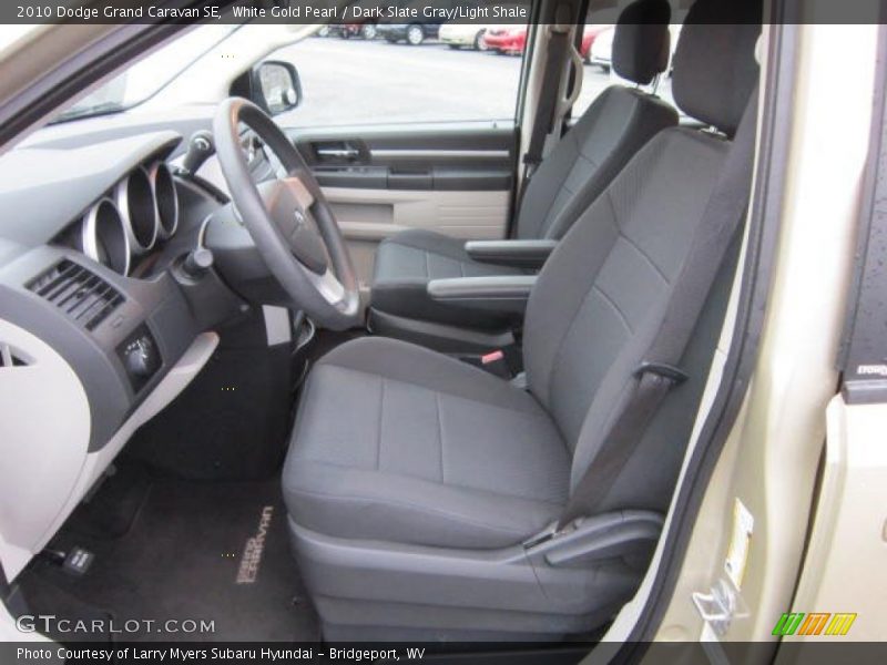 White Gold Pearl / Dark Slate Gray/Light Shale 2010 Dodge Grand Caravan SE