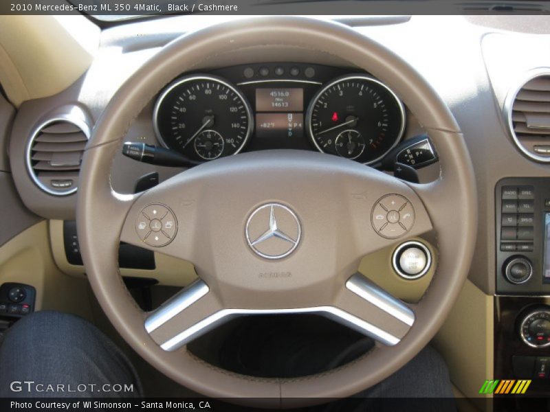 Black / Cashmere 2010 Mercedes-Benz ML 350 4Matic