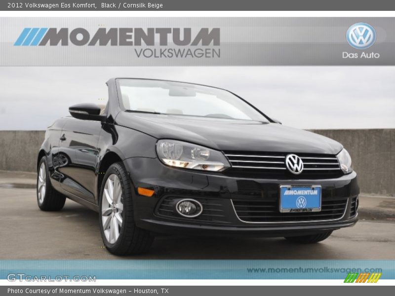 Black / Cornsilk Beige 2012 Volkswagen Eos Komfort