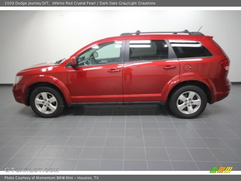 Inferno Red Crystal Pearl / Dark Slate Gray/Light Graystone 2009 Dodge Journey SXT