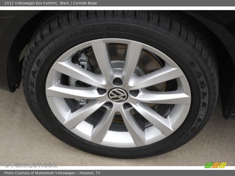 Black / Cornsilk Beige 2012 Volkswagen Eos Komfort