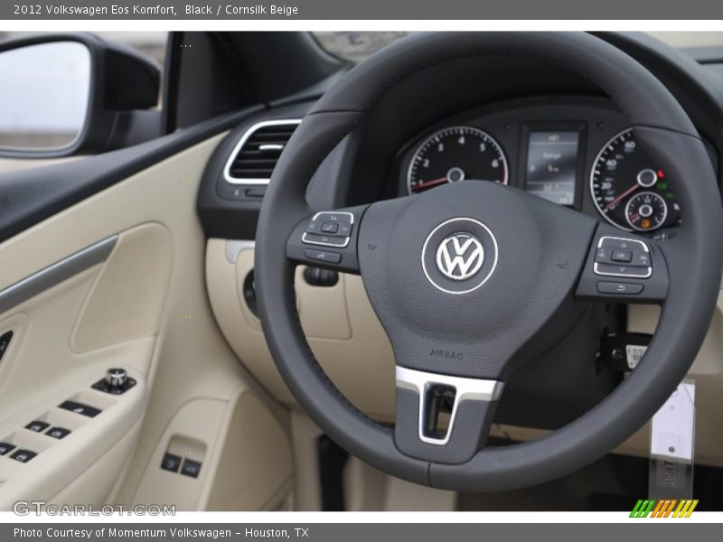 Black / Cornsilk Beige 2012 Volkswagen Eos Komfort