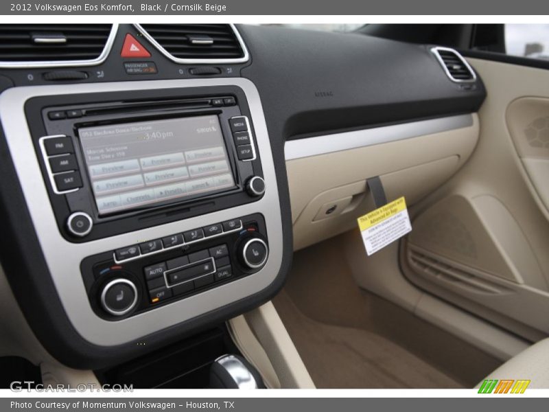 Black / Cornsilk Beige 2012 Volkswagen Eos Komfort