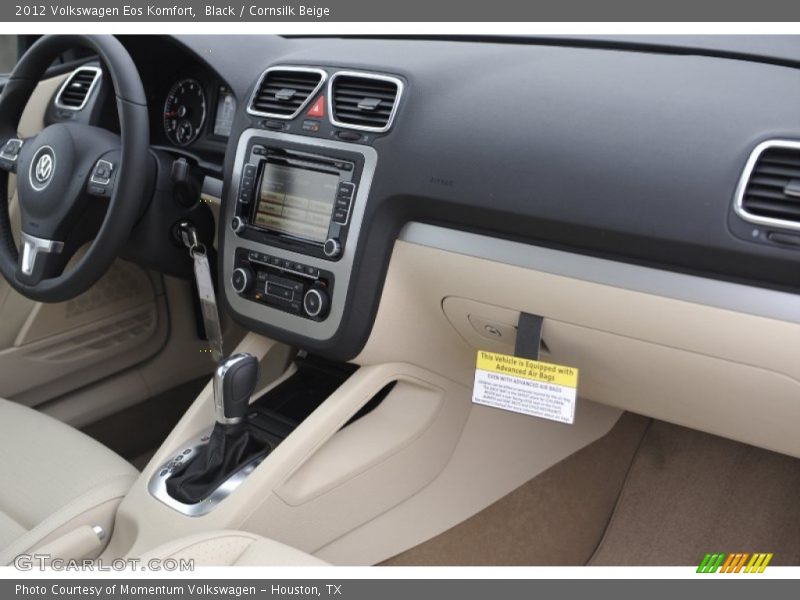Black / Cornsilk Beige 2012 Volkswagen Eos Komfort