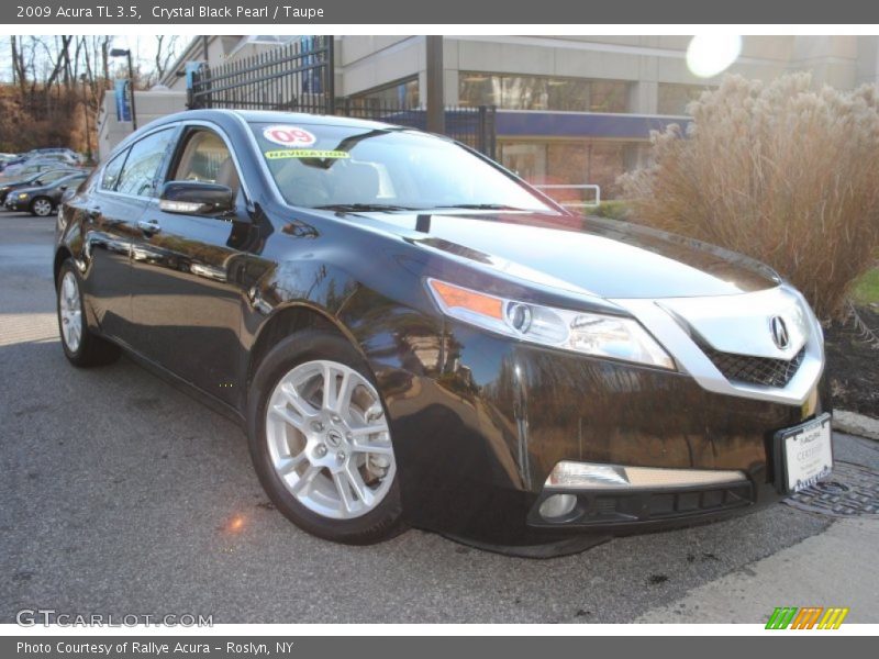 Crystal Black Pearl / Taupe 2009 Acura TL 3.5