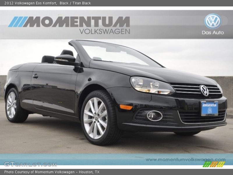 Black / Titan Black 2012 Volkswagen Eos Komfort