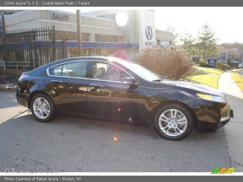 Crystal Black Pearl / Taupe 2009 Acura TL 3.5