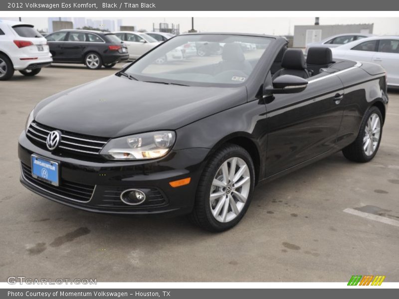Black / Titan Black 2012 Volkswagen Eos Komfort