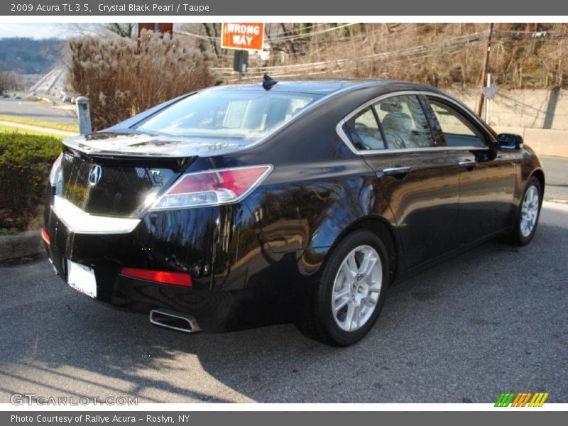Crystal Black Pearl / Taupe 2009 Acura TL 3.5