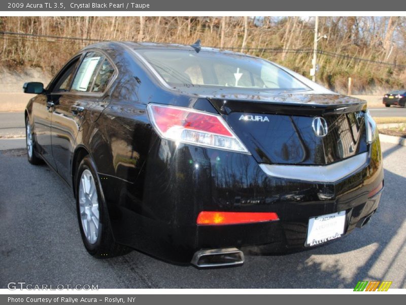 Crystal Black Pearl / Taupe 2009 Acura TL 3.5