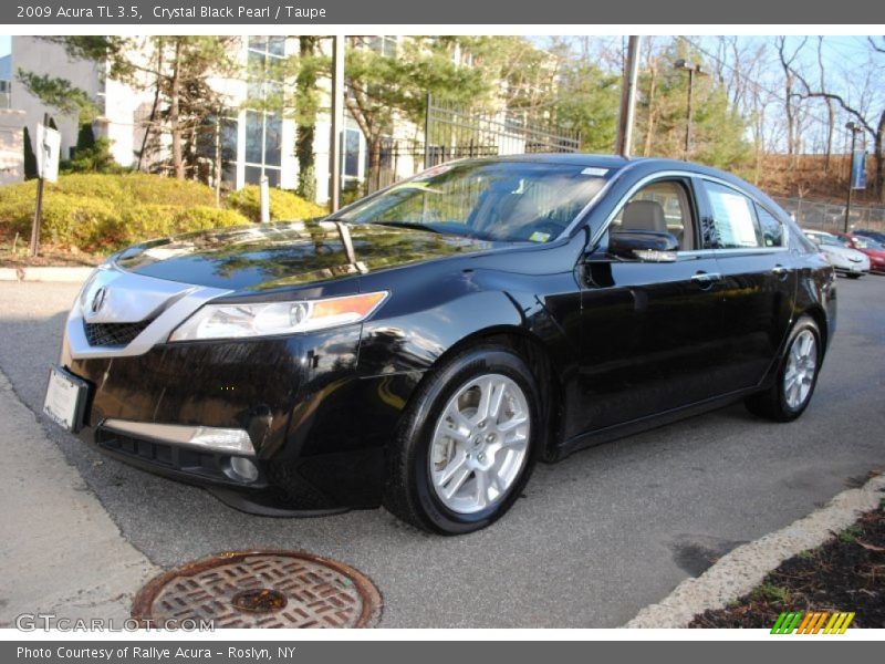 Crystal Black Pearl / Taupe 2009 Acura TL 3.5