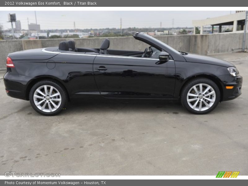 Black / Titan Black 2012 Volkswagen Eos Komfort