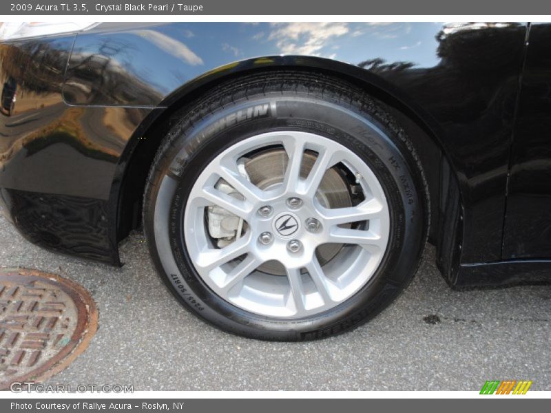 Crystal Black Pearl / Taupe 2009 Acura TL 3.5