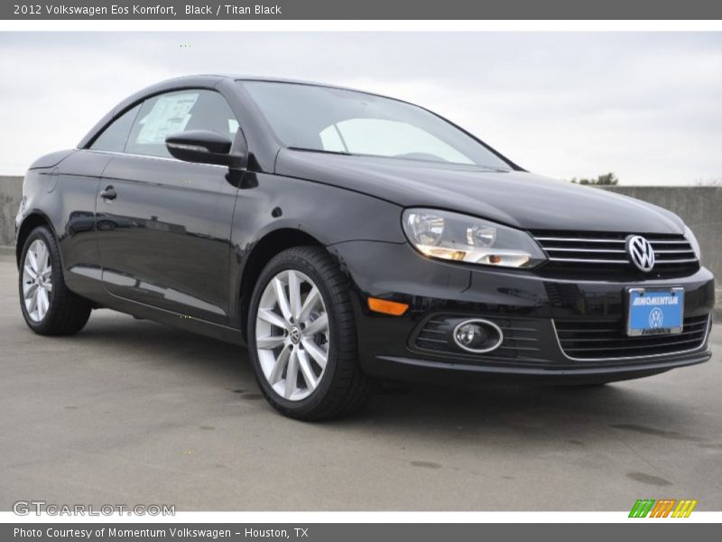 Black / Titan Black 2012 Volkswagen Eos Komfort
