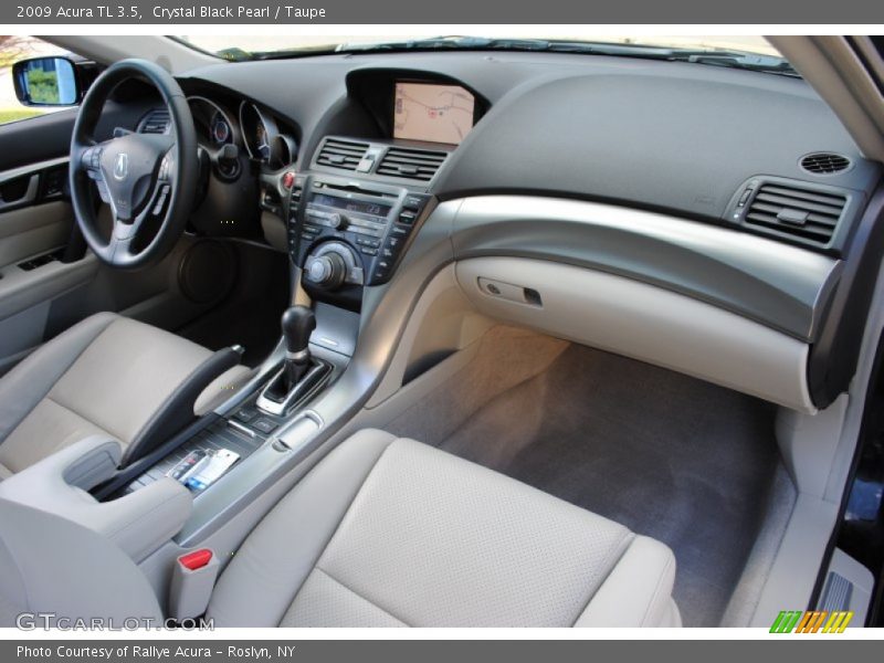 Crystal Black Pearl / Taupe 2009 Acura TL 3.5