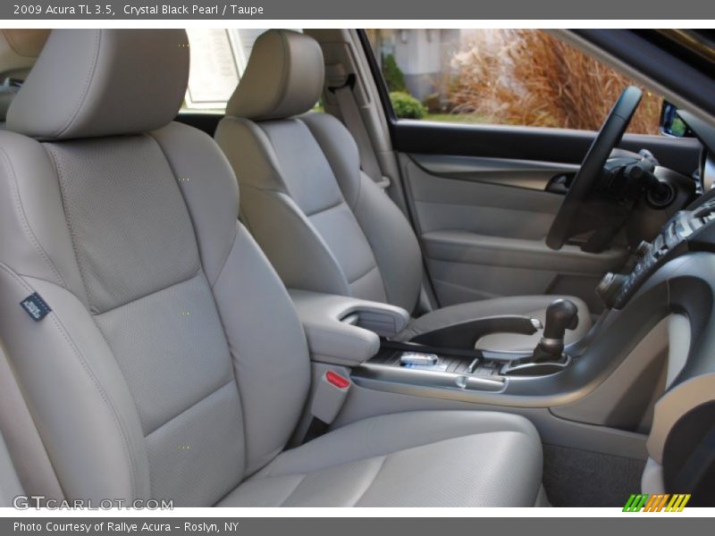 Crystal Black Pearl / Taupe 2009 Acura TL 3.5