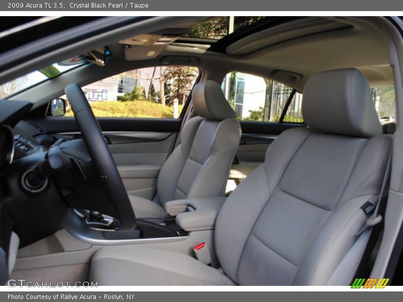Crystal Black Pearl / Taupe 2009 Acura TL 3.5
