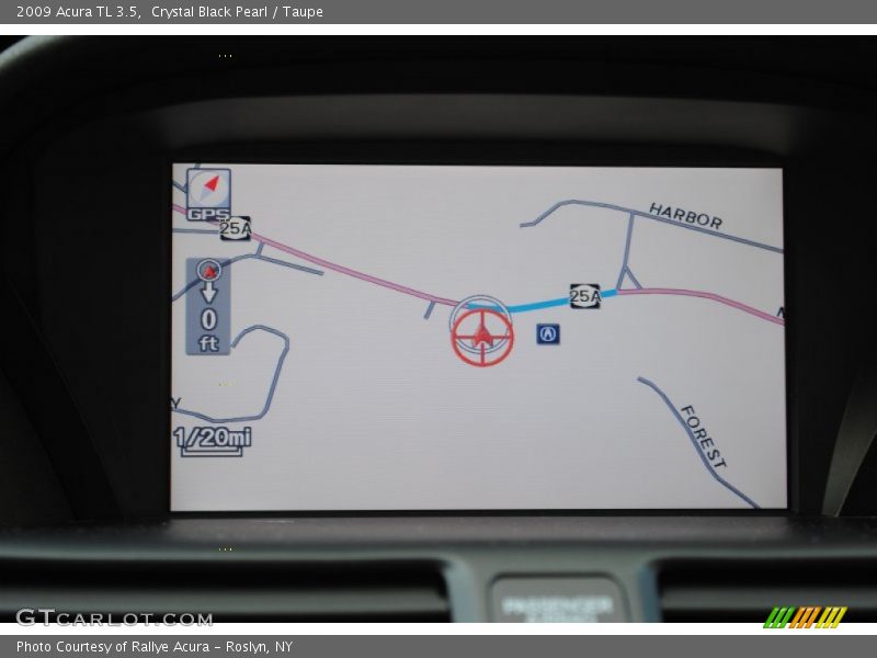 Crystal Black Pearl / Taupe 2009 Acura TL 3.5