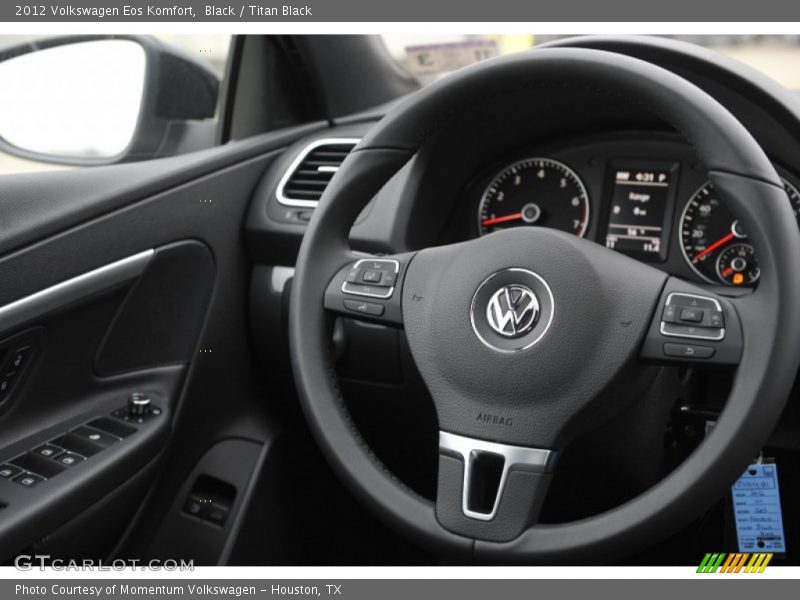 Black / Titan Black 2012 Volkswagen Eos Komfort