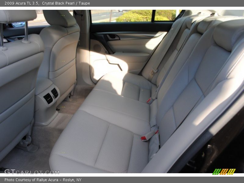 Crystal Black Pearl / Taupe 2009 Acura TL 3.5