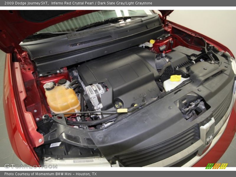 Inferno Red Crystal Pearl / Dark Slate Gray/Light Graystone 2009 Dodge Journey SXT
