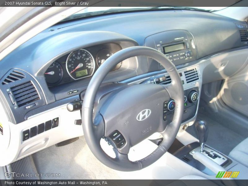 Bright Silver / Gray 2007 Hyundai Sonata GLS