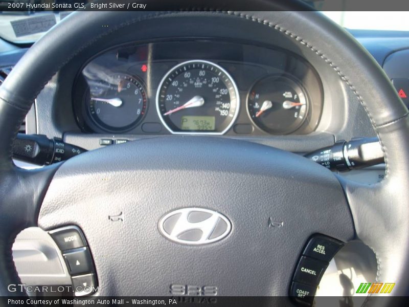 Bright Silver / Gray 2007 Hyundai Sonata GLS