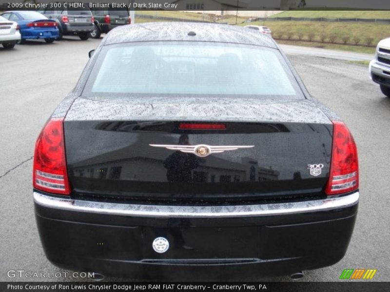 Brilliant Black / Dark Slate Gray 2009 Chrysler 300 C HEMI