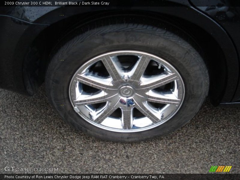 Brilliant Black / Dark Slate Gray 2009 Chrysler 300 C HEMI