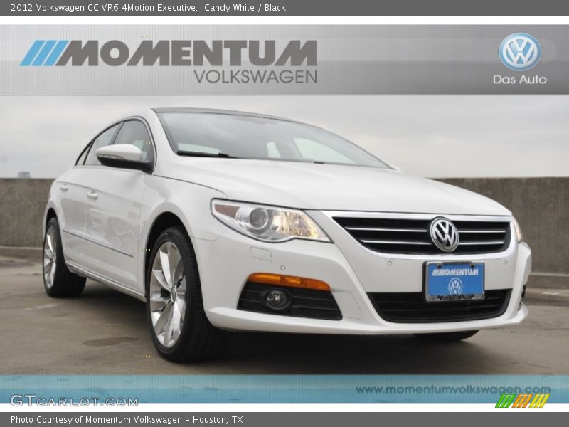 Candy White / Black 2012 Volkswagen CC VR6 4Motion Executive