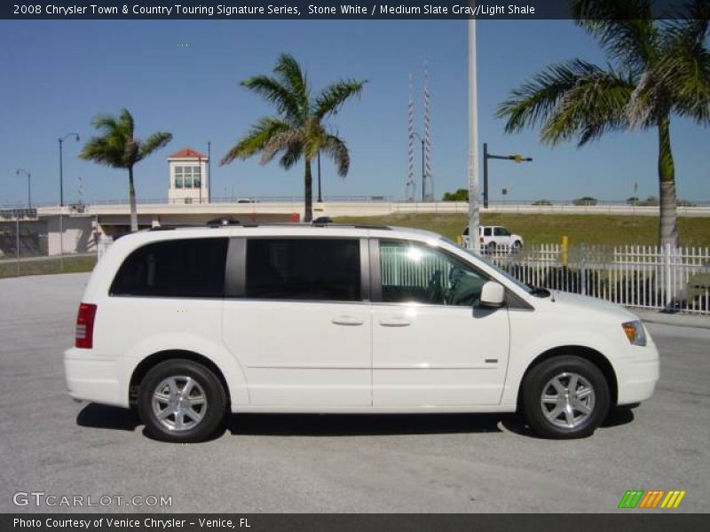 Stone White / Medium Slate Gray/Light Shale 2008 Chrysler Town & Country Touring Signature Series