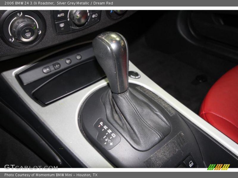 Silver Grey Metallic / Dream Red 2006 BMW Z4 3.0i Roadster