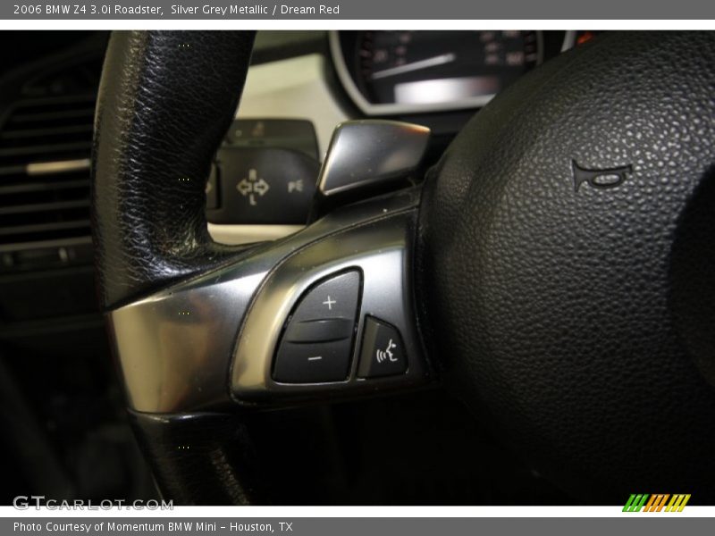 Silver Grey Metallic / Dream Red 2006 BMW Z4 3.0i Roadster