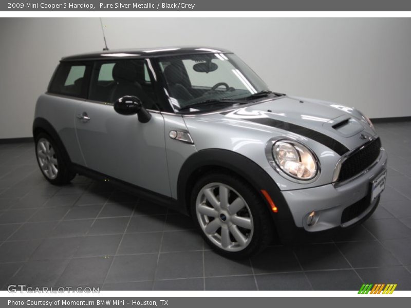 Pure Silver Metallic / Black/Grey 2009 Mini Cooper S Hardtop